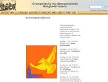 Tablet Screenshot of kirche-burgholzhausen.de